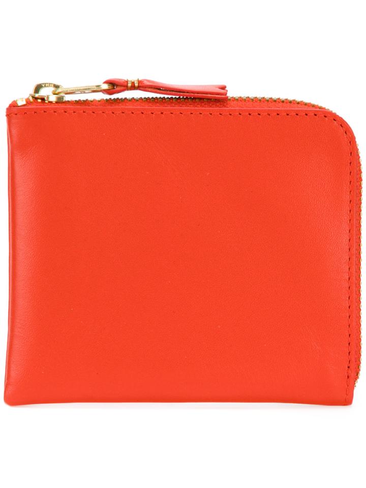 Comme Des Garçons Wallet Zip Around Purse - Yellow & Orange