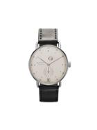 Nomos Metro Date Power Reserve 37mm - White, Silver-plated