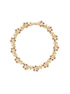 Nina Ricci Pre-owned Flower And Bow Necklace - Gold