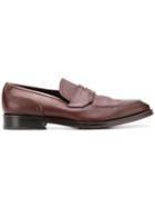 Salvatore Ferragamo Pre-owned 1990's Textured Loafers - Brown
