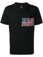 Parajumpers - Flag Print T-shirt - Men - Cotton - M, Black, Cotton