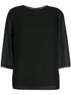 Liu Jo Embellished Detail Blouse - Black