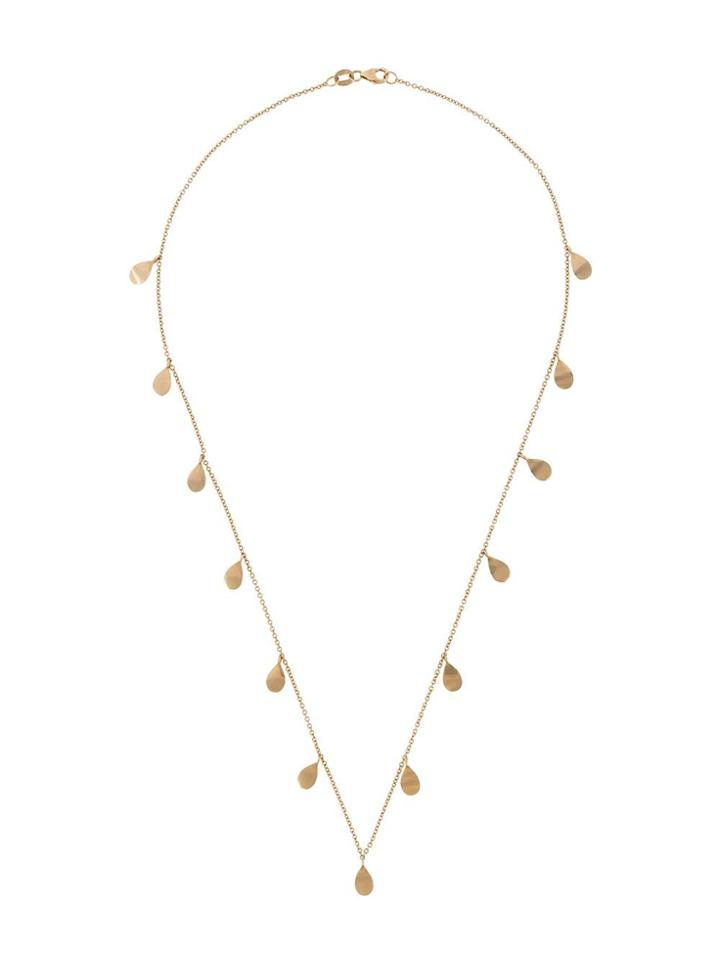Jagga 'petal Drop' Pendant Necklace - Metallic