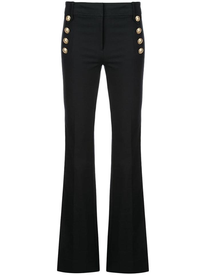Derek Lam 10 Crosby Crosby Flare Trouser With Sailor Buttons - Blue