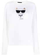 Karl Lagerfeld Karl Cat Sweatshirt - White