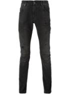 Pierre Balmain Stonewashed Skinny Jeans, Men's, Size: 36, Grey, Cotton/spandex/elastane