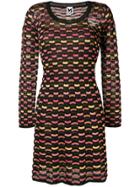 M Missoni Wave Knit Sweater Dress - Black