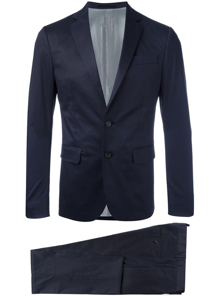 Dsquared2 Capri Two-piece Suit, Men's, Size: 50, Blue, Cotton/polyester/spandex/elastane