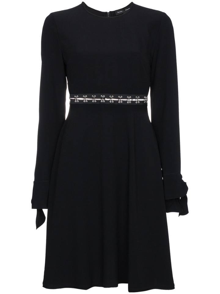 Proenza Schouler Black Stitch Mini Dress