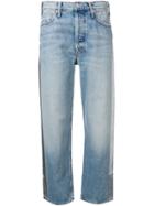 Mother The Trasher Cropped Jeans - Blue