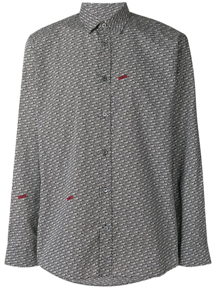 Moschino Freedom Print Shirt - Black