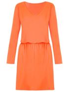 Lygia & Nanny V-neck Tunic Dress, Women's, Size: 46, Yellow/orange, Polyamide/spandex/elastane
