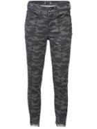 Nicole Miller Camouflage Print Jeans - Grey