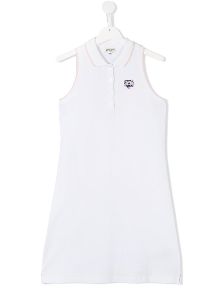 Kenzo Kids Polo Dress, Girl's, Size: 16 Yrs, White