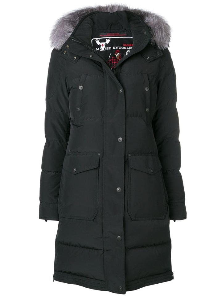 Moose Knuckles Padded Coat - Black