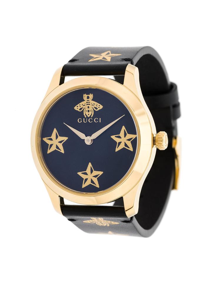 Gucci Bee Motif Watch - Black