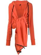 Unravel Project Tie Front Jacket - Orange