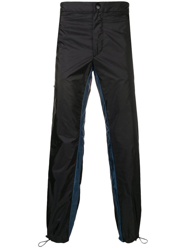 Prada Contrast Stripe Track Pants - Black
