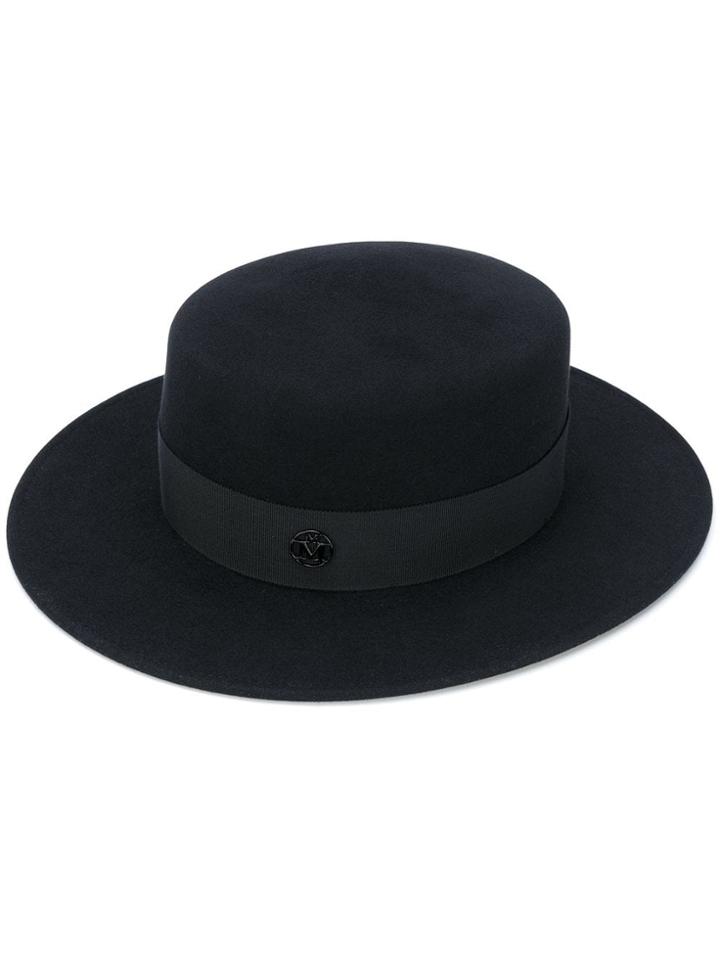 Maison Michel Kiki Fedora Hat - Black