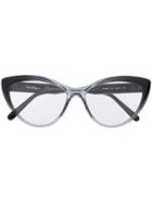 Salvatore Ferragamo Cat Eye Sunglasses - Black