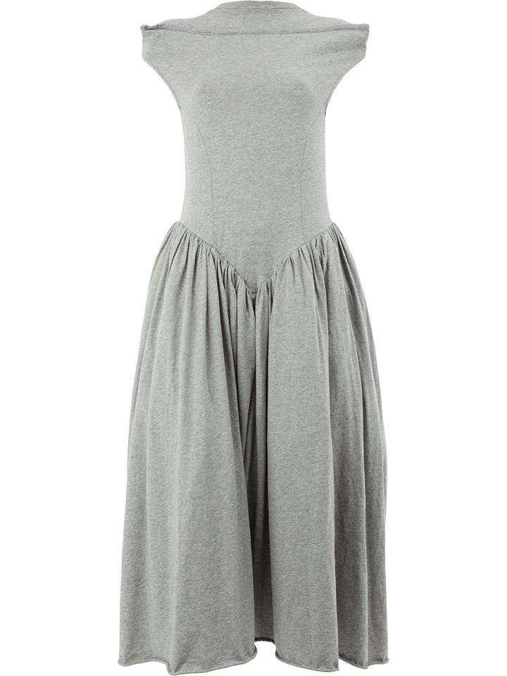 Aalto Flared Drop Waist Dress - Grey