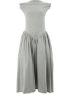 Aalto Flared Drop Waist Dress - Grey