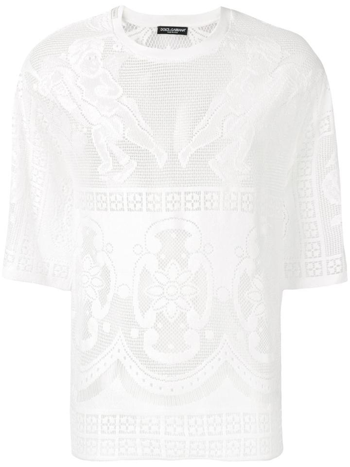 Dolce & Gabbana Angel Embroidered T-shirt - White