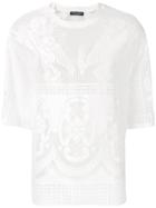 Dolce & Gabbana Angel Embroidered T-shirt - White