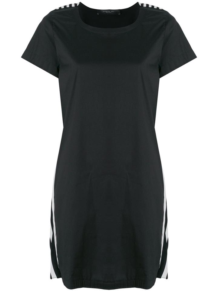 Federica Tosi Contrast Back T-shirt Dress - Black