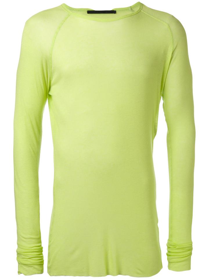 Haider Ackermann - Fitted Top - Men - Cotton/nylon/viscose - L, Yellow/orange, Cotton/nylon/viscose