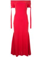 Goen.j Strappy Sleeves Flared Dress