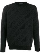 Emporio Armani Eagle Jacquard Sweatshirt - Black