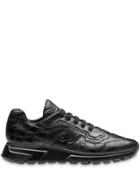 Prada Monochrome Lace-up Sneakers - Black