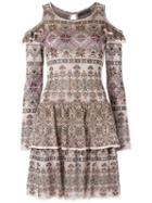 Knit Ruffled Dress - Women - Viscose - M, White, Viscose, Cecilia Prado