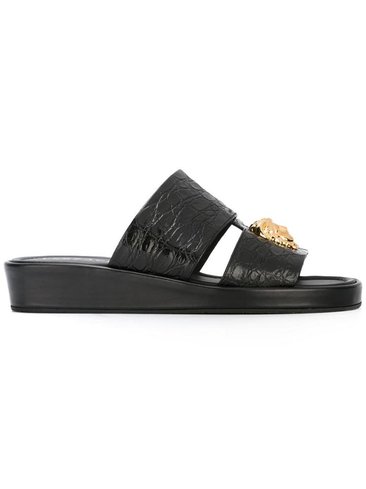 Versace 'cocco' Sandals - Black