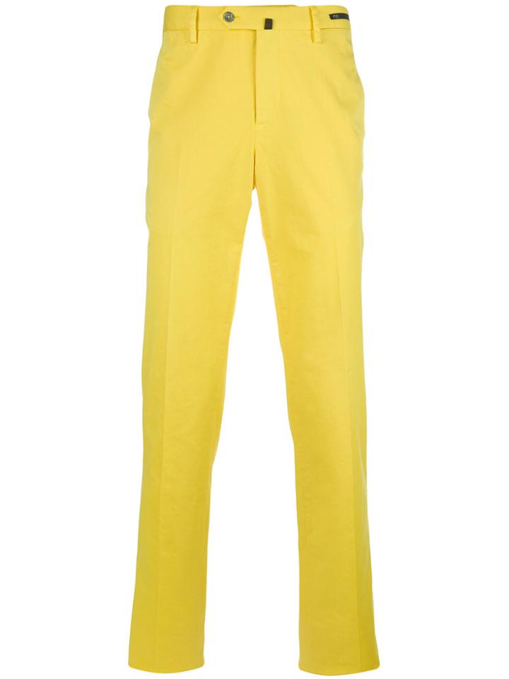 Pt01 Slim-fit Trousers - Yellow & Orange