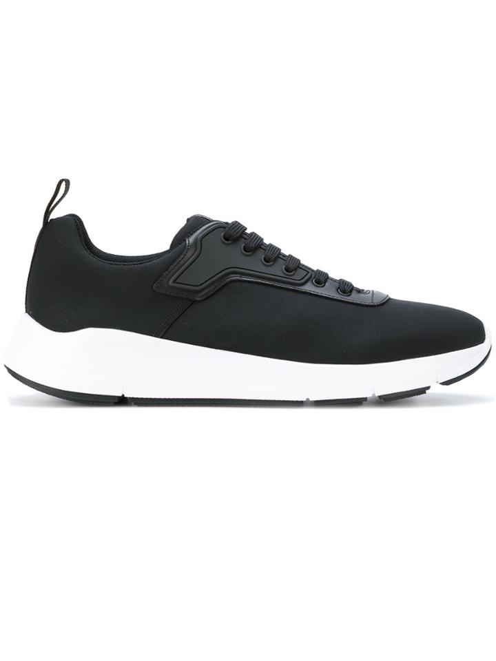 Prada Branded Sneakers - Black