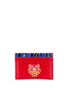 Kenzo Emboosed Logo Cardholder - Red