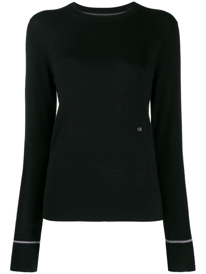 Calvin Klein Slim-fit Jumper - Black