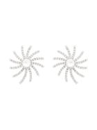 Alessandra Rich Crystal Star Clip-on Earrings - Silver