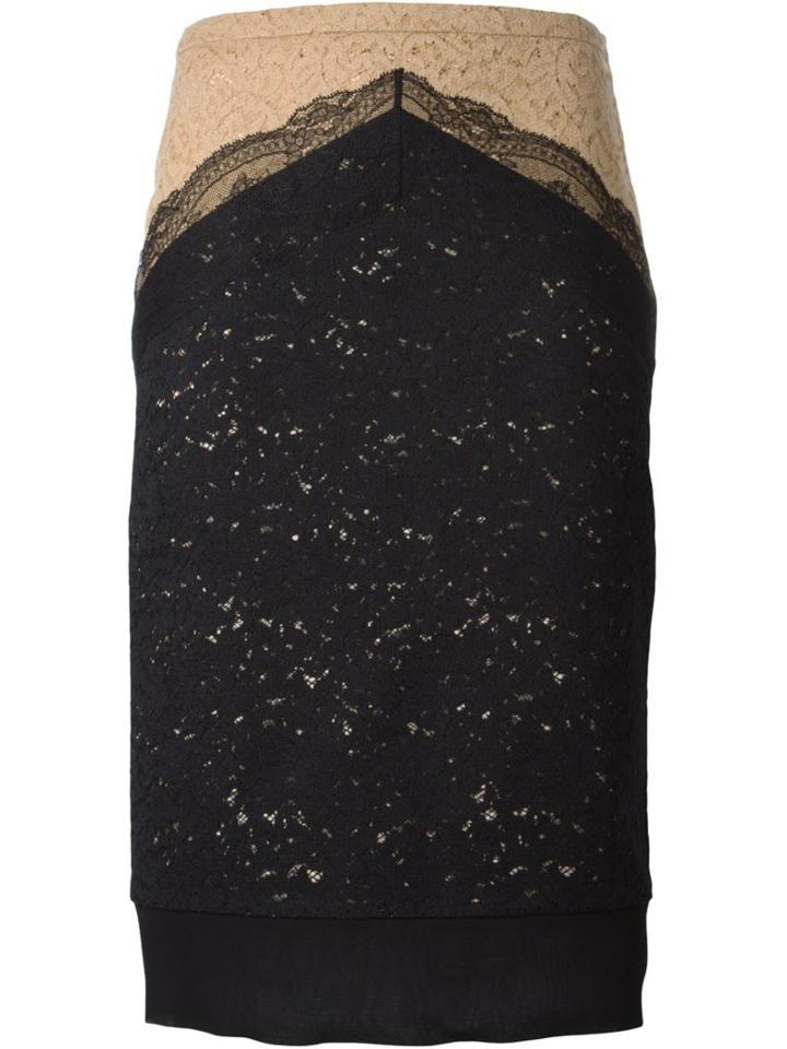 No21 Contrasting Lace Skirt