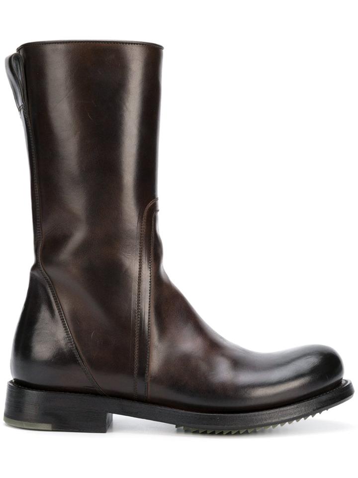 Rick Owens High Boots - Brown