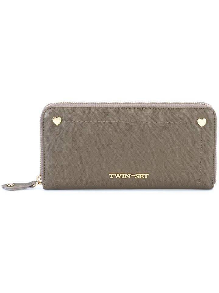 Twin-set All Around Zip Wallet