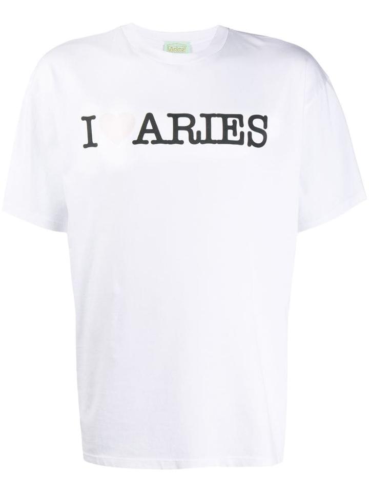 Aries Branded T-shirt - White