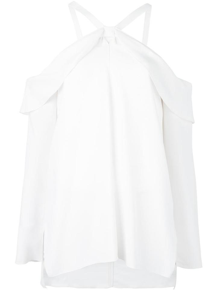 Proenza Schouler Off-shoulder Blouse, Women's, Size: 6, Nude/neutrals, Acetate/viscose