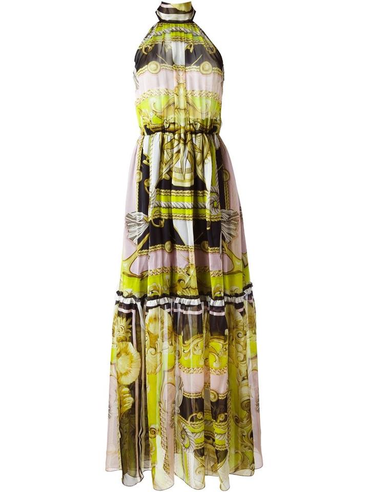 Marco Bologna Baroque Print Sleeveless Gown