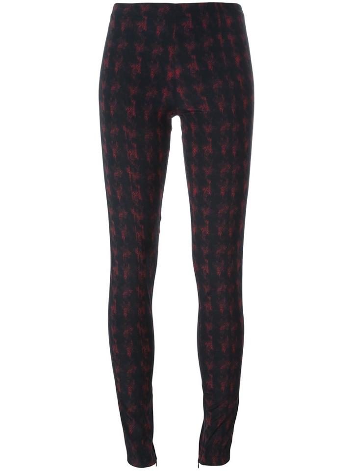 A.f.vandevorst 'piano' Leggings, Women's, Size: 42, Blue, Silk/spandex/elastane