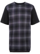 Helmut Lang Plaid T-shirt, Men's, Size: Large, Black, Cotton