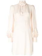 Chloé - Broderie Anglaise Dress - Women - Polyester/acetate/viscose - 36, Nude/neutrals, Polyester/acetate/viscose