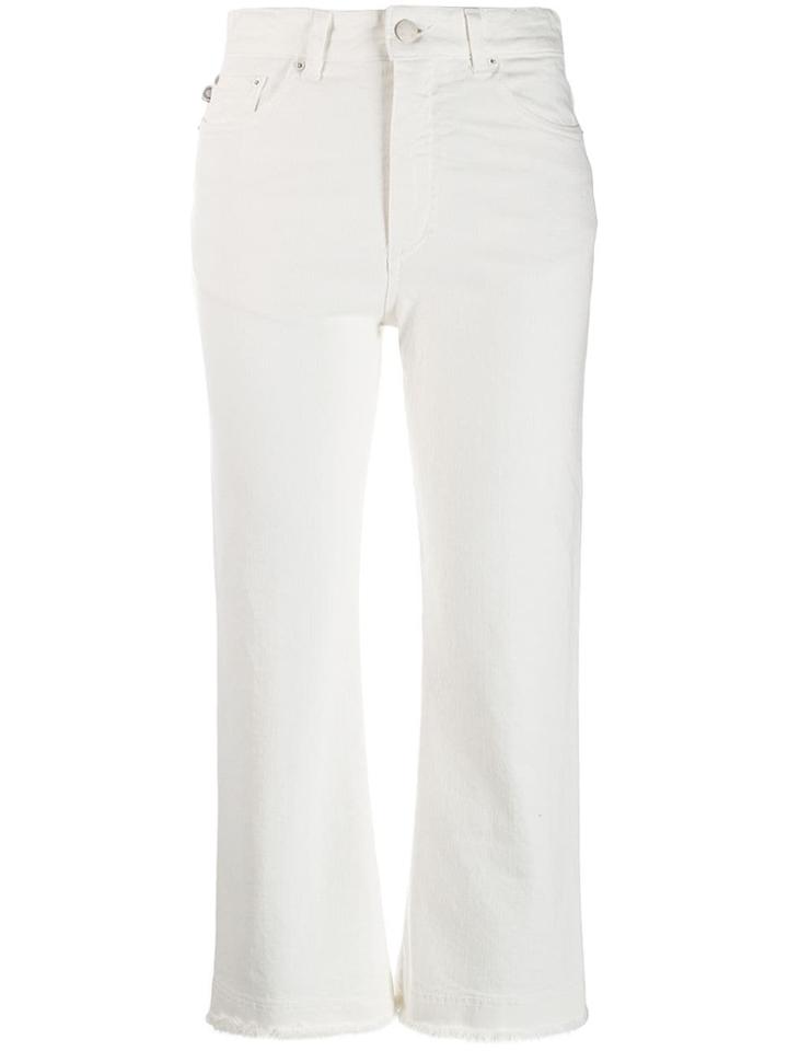 Fiorucci Cropped Jeans - White